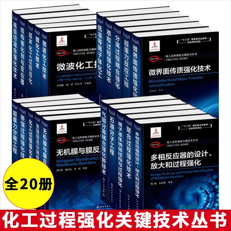 【全20册】化工过程强化关键技术丛书中国化工学会化工过程强化传热微化工结构催化剂蒸馏过程强化超声化工过程液固旋流分离新技术