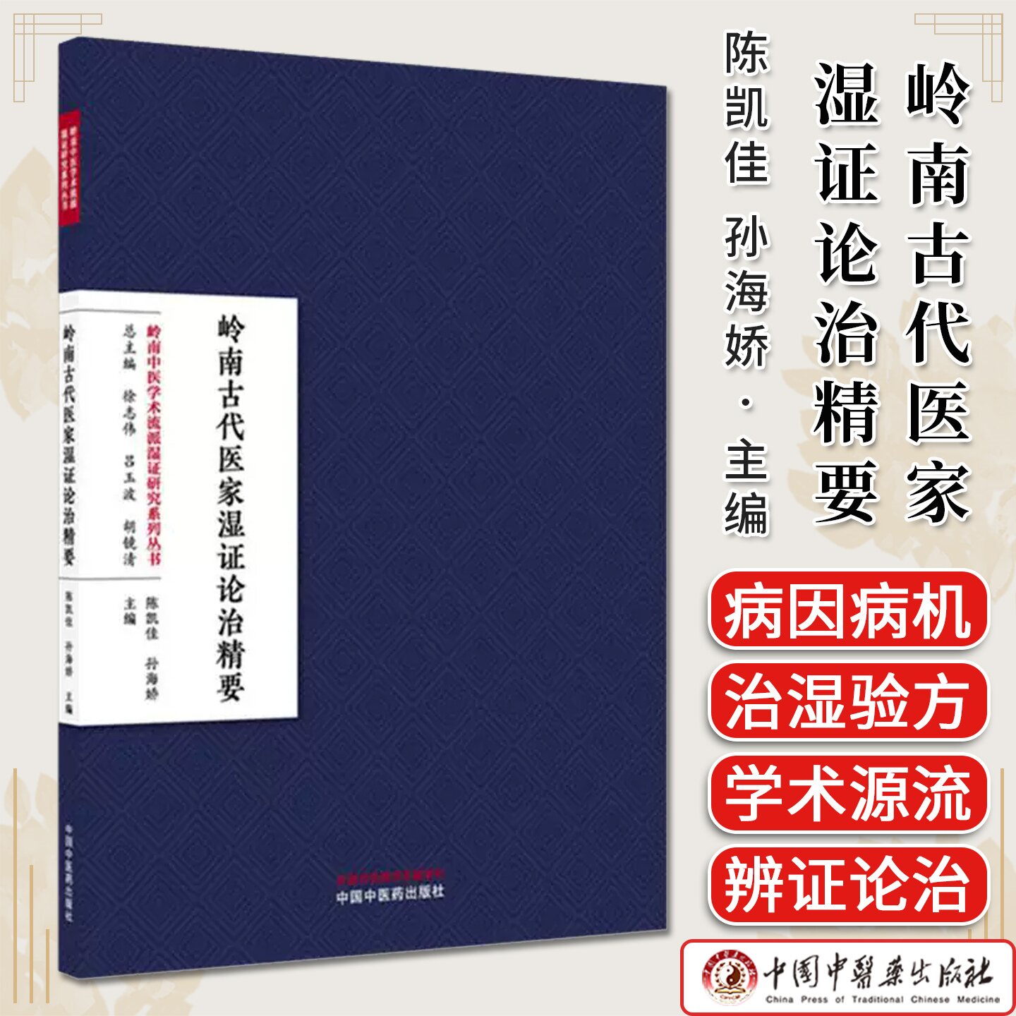 岭南古代医家湿证论治精要 陈凯佳 孙海娇主编 岭南中医学术流派湿证研究系列丛书 中国中医药出版社9787513299107
