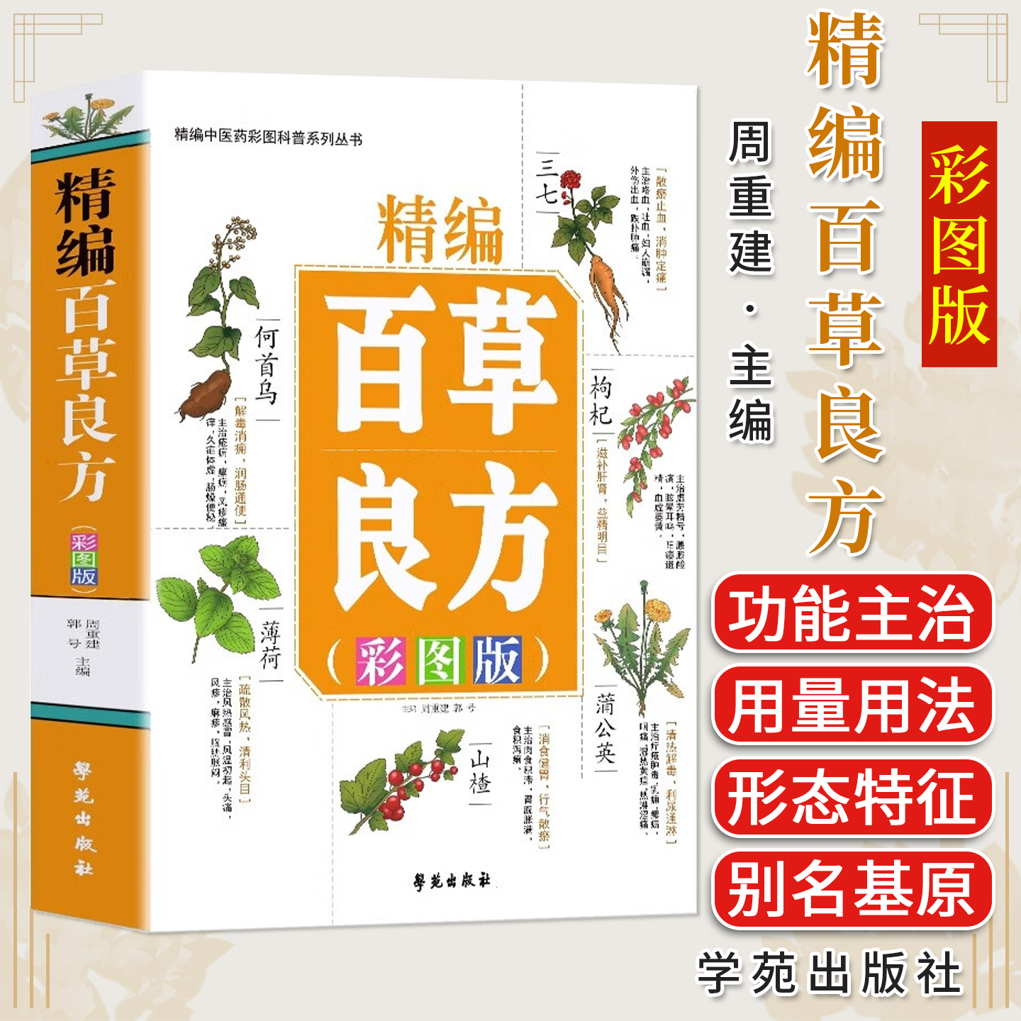 精编百草良方正版常见中草药手册图谱中草药全图鉴大全书常见病中成药疗法医药学千家药方精选良方中国土单方老偏方中草药书