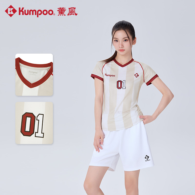 薰风羽毛球服套装女款运动服比赛训练服短袖上衣K251W-1248
