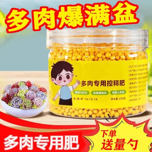 多肉控释肥爆盆增肥增色盆栽通用型多肉肥料专用肥颗粒缓释肥长效