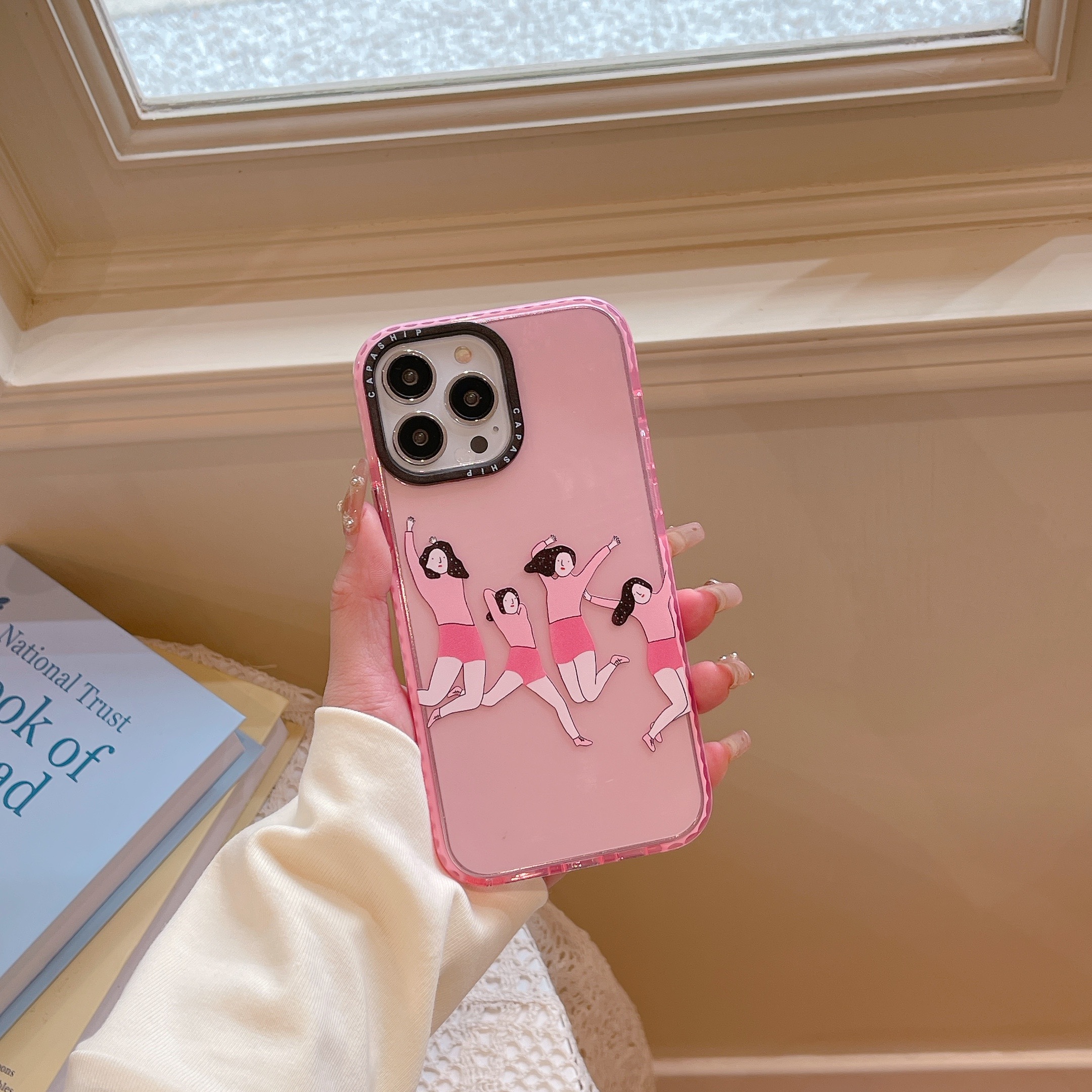 适用苹果15iPhone14plus16透明13promax17可爱xs个性快乐好友xr超火手机壳12防摔11pro新女款高级感保护套