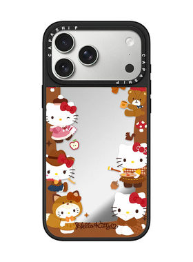 CASE适用苹果15iPhone14plus16镜面13promax17磁吸Magsafe可爱kitty猫xr手机壳12防摔11新款xs高级感保护套