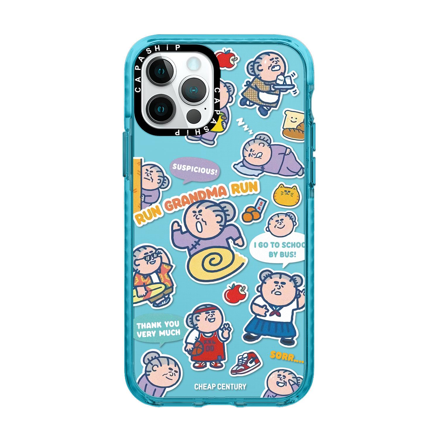 CASE适用苹果15iPhone14plus16TPU13promax17快跑老奶奶创意手机壳12防摔11新款高级感tif保护套