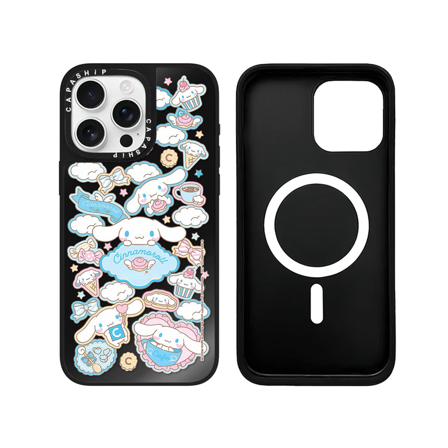 CASE适用苹果15iPhone14plus16黑色镜面13promax17磁吸可爱玉林狗xr手机壳12防摔11新款xs高级感tif保护套