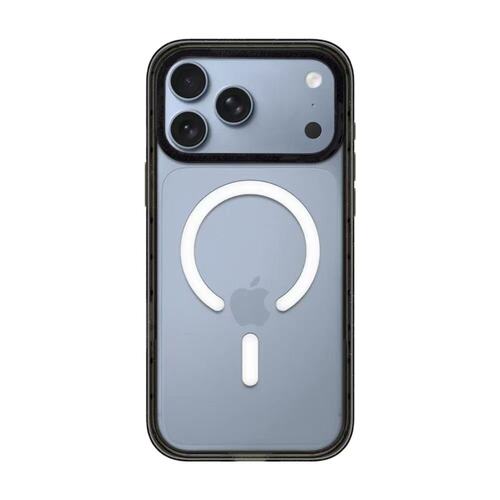 C家高级感净版纯透明镜面勃艮第酒红色手机壳适用iPhone苹果18promax/18pro手机壳冰川蓝防摔磁吸MagSafe