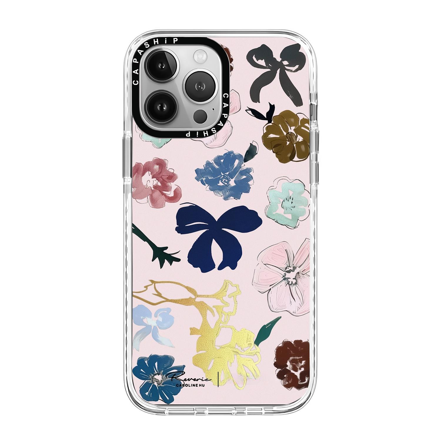 CASE适用苹果15iPhone14plus16亚克力13promax17Magsafe磁吸油画蝴蝶结手机壳12防摔11新款高级感tif保护套