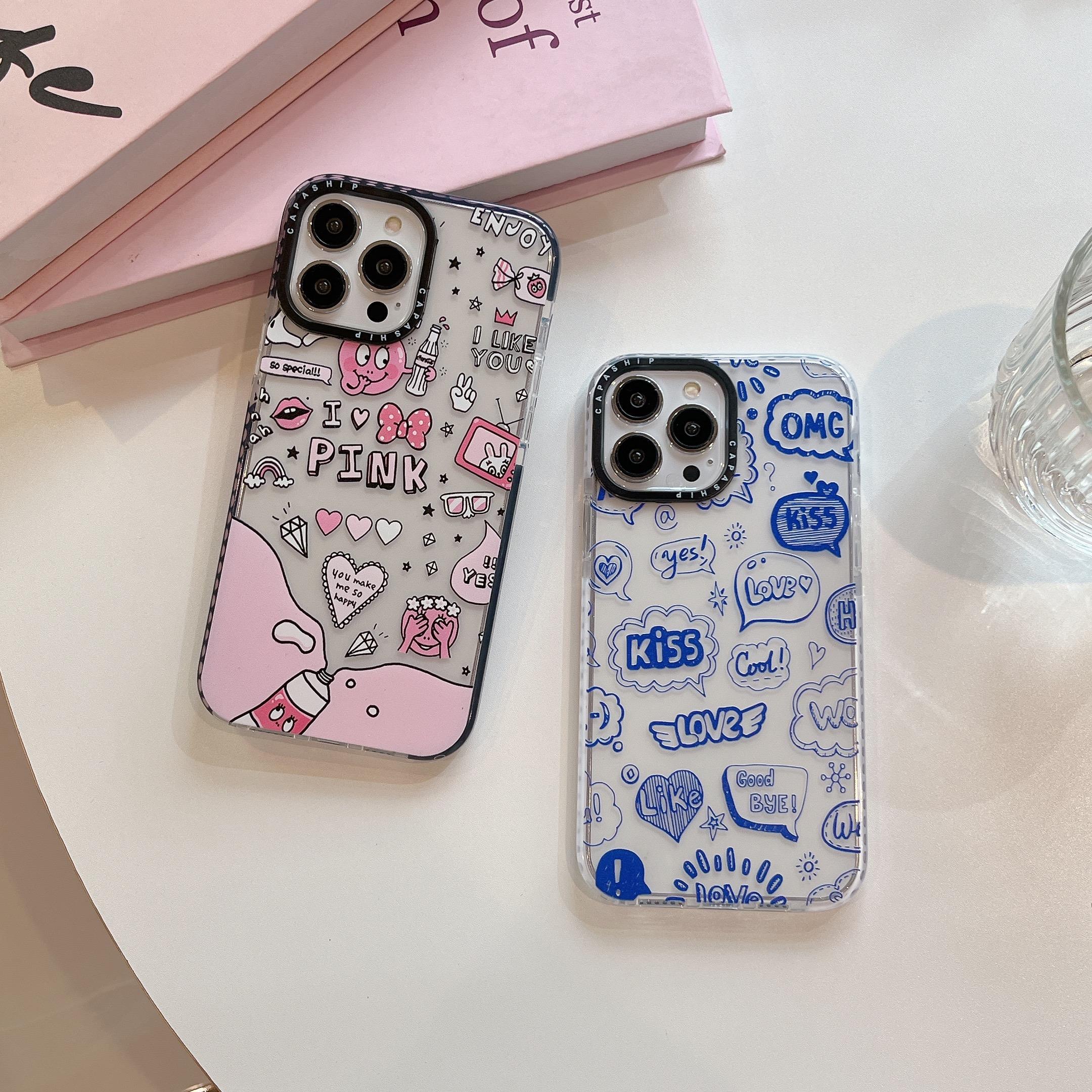 适用苹果15iPhone14plus16透明13promax17个性xr文字标签xsmax超火软手机壳12pro防摔11新女款高级感保护套