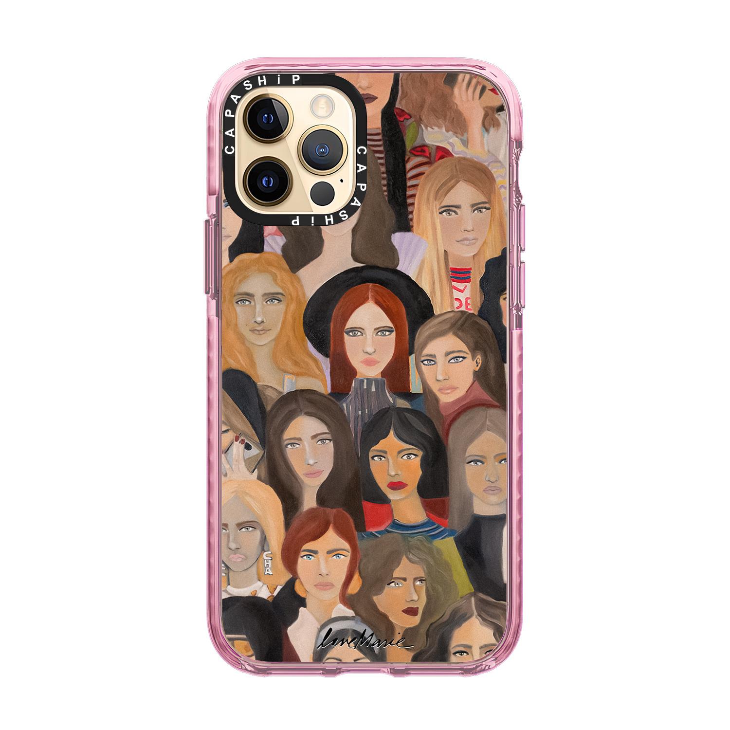 CASE适用苹果15iPhone14plus16透明TPU13promax17个性xs可爱油画淑女xr手机壳12防摔11新款高级感tif保护套