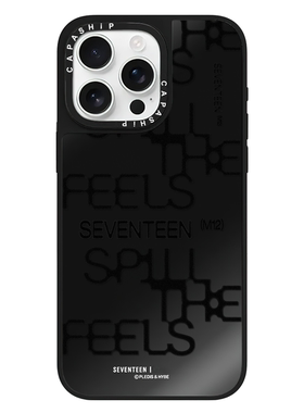 CASE适用苹果15iPhone14plus16黑色镜面13promax17磁吸SEVENTEEN男团xr手机壳12防摔11新款xs高级感tif保护套