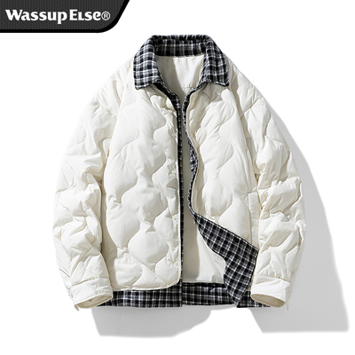 白鸭绒冬季羽绒服男WASSUPELSE