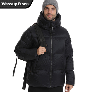 wassup else官方羽绒服男女防寒零下20度冬情侣短款外套旗舰店