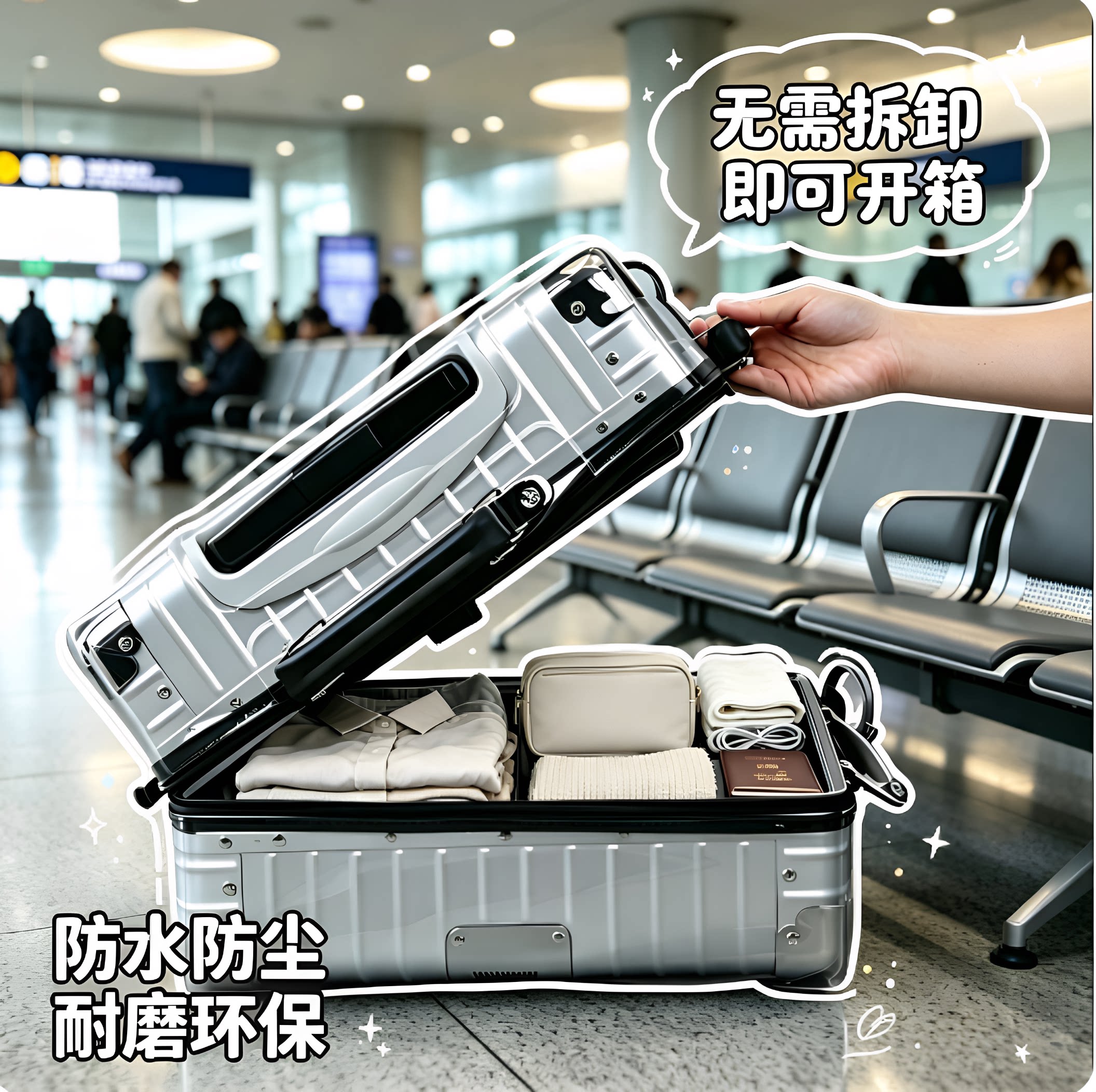 行李箱箱子保护套加厚耐磨出差旅行防护罩拉杆箱托运防水防尘罩