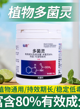 仙葩80%多菌灵可湿性粉剂高含量植物杀菌剂1g兑水1kg赤霉病灭菌灵