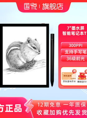 【300PPi】国悦 T1 墨水屏电纸书阅读器电子书阅览器pdf平板看书手写记事本智能电子笔记本7英寸墨水屏办公本