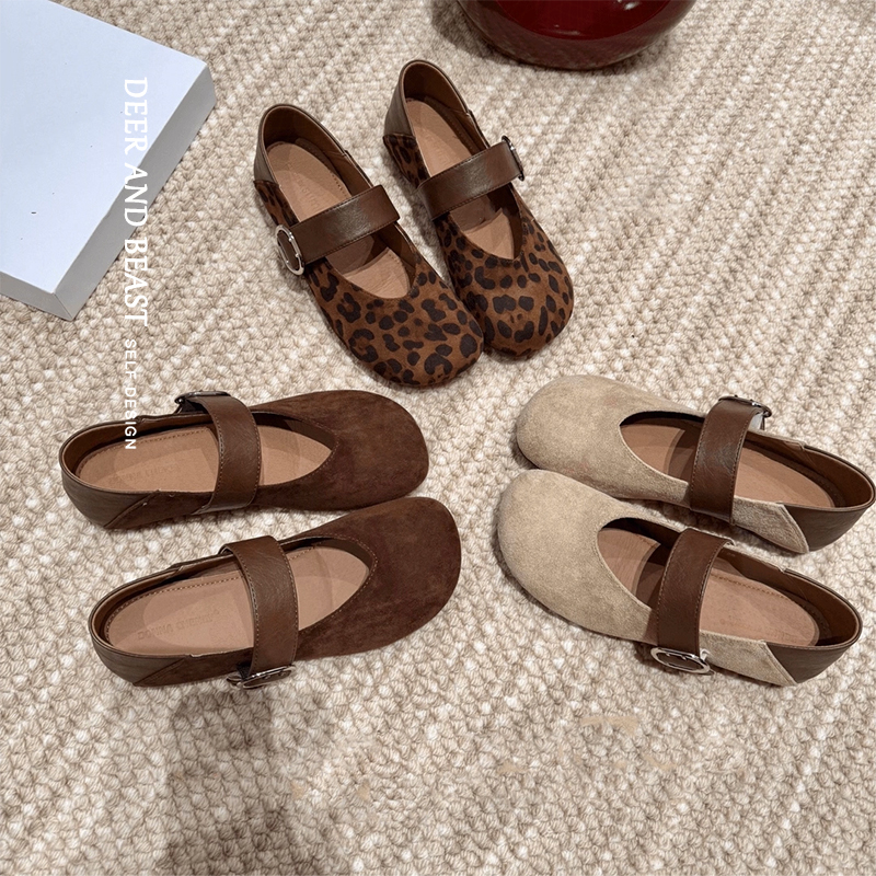 超软羊皮法式玛丽珍女鞋2025秋季