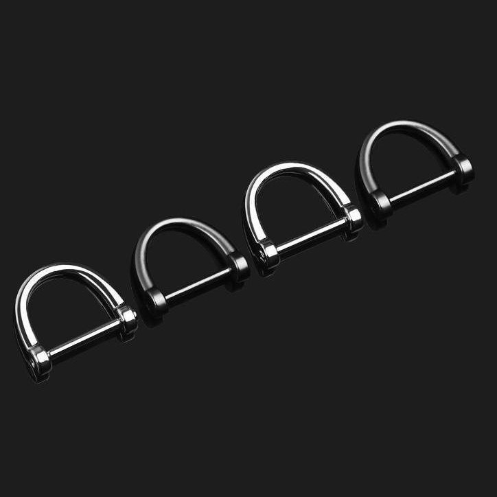 钥匙扣多功能配件挂件D扣马蹄扣拆装汽车防丢圈环钥匙锁匙包包