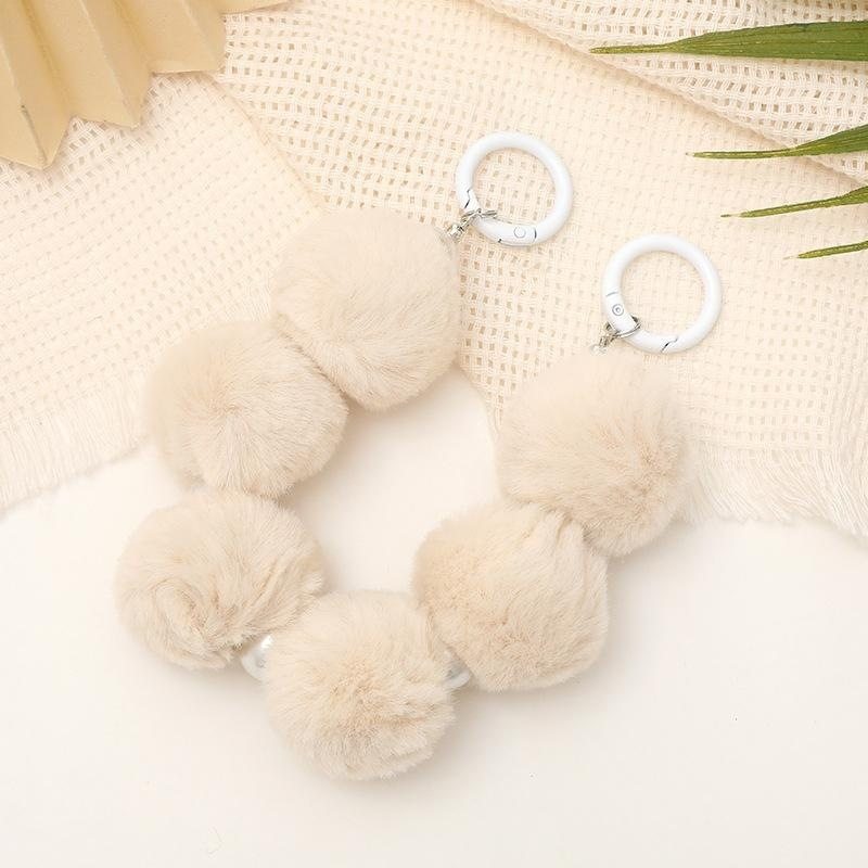 秋冬毛绒挂绳手机毛球短款珍珠手链包包挂件通用挂绳链条高颜值,节庆用品/礼品,钥匙扣,淘宝优惠券,粉丝福利购,淘宝优惠卷