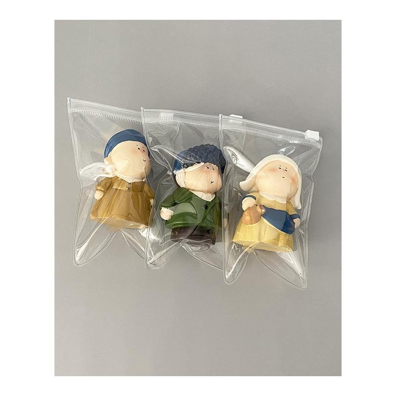 pp袋悬挂分隔夏日pvc整理袋首饰蓝色骨袋证件透明表带耳机