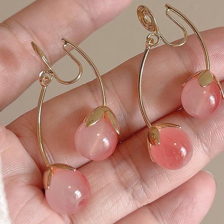 冰透粉樱百搭蚊香盘气质女耳夹轻奢温柔珍珠山茶高级感耳饰无耳洞,饰品/流行首饰/时尚饰品新,耳夹,淘宝优惠券,粉丝福利购,淘宝优惠卷