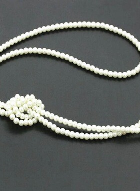 辅料ins轻奢裙子简约颈链材料流苏仿珍珠长款饰品精美挂链配件