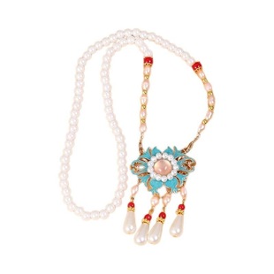 直销汉服明制旗袍如意软璎珞项链长流苏背云浮生梦配饰民族风