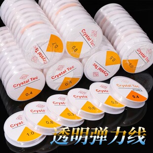 透明扁丝线绳弹力线星月菩提珠子松紧文玩水晶松紧线弹力绳串珠线