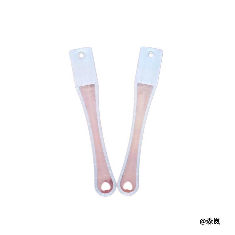 自制拼豆扇子配件透明扇柄长短款通用手工拼豆组装固定手柄