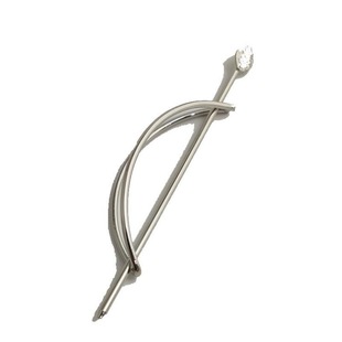 韩国发饰简约椭圆镂空树叶子发夹盘发韩版时尚金属发簪头饰品