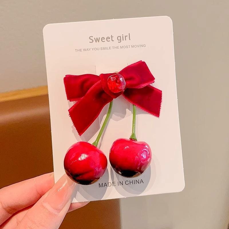 精致夹子发饰儿童头绳ins甜美车厘子清新diy蝴蝶结发卡发夹,饰品/流行首饰/时尚饰品新,发饰,淘宝优惠券,粉丝福利购,淘宝优惠卷