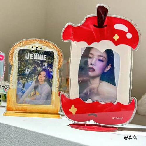 桌面摆件苹果小卡立牌3寸小卡宝宝你是一个苹果小红书同款小卡
