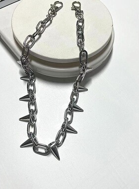 铆钉腰链尖头链条朋克男女hiphop蹦迪国潮暗黑ins同款酷欧美裤链