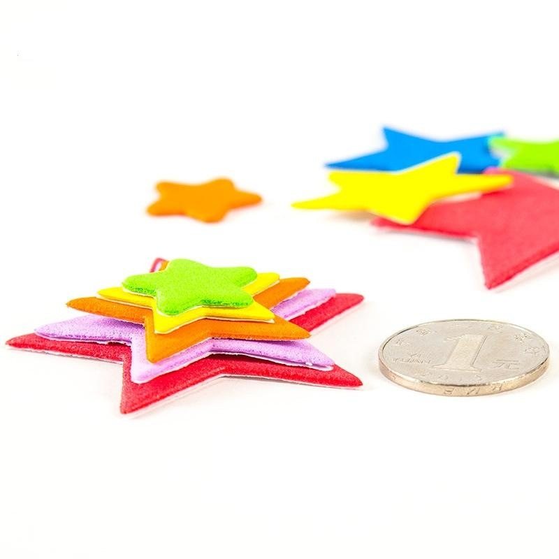 创意带背胶女孩海绵画益智彩色贴片卡通泡沫制作材料泡沫纸小贴片,玩具/童车/益智/积木/模型,手工创意粘贴类,淘宝优惠券,粉丝福利购,淘宝优惠卷