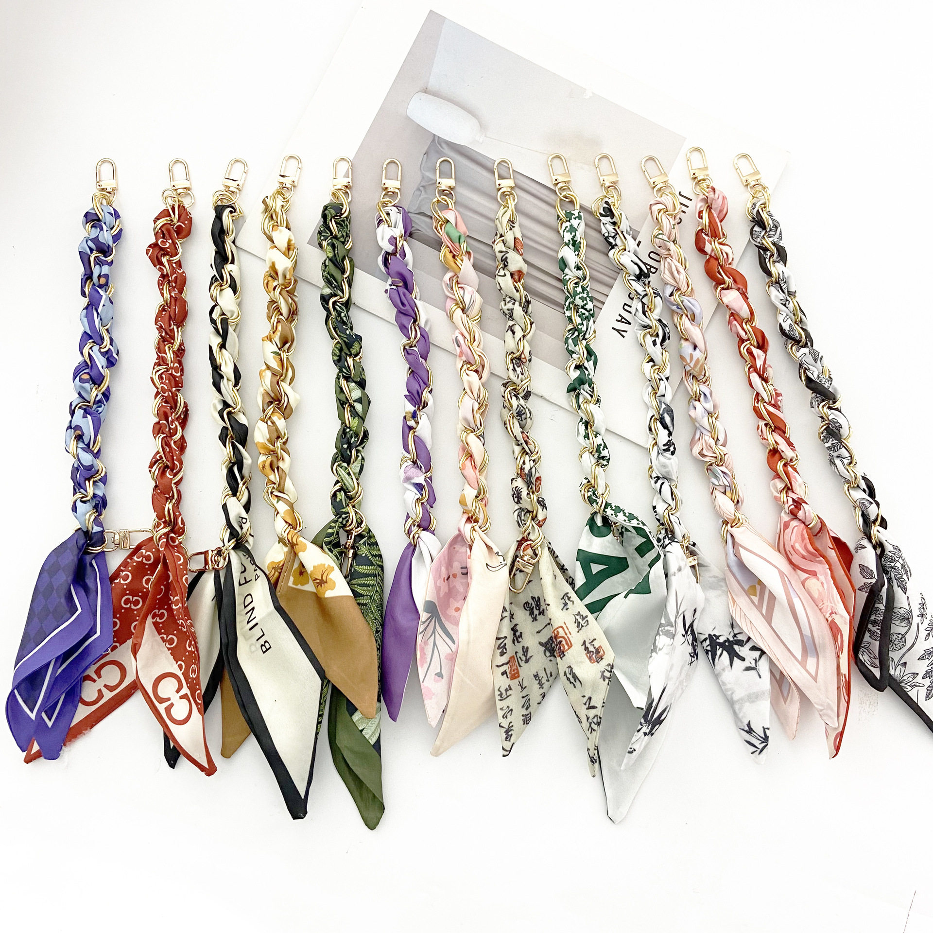 丝巾挂绳手机壳链条手机链手机挂绳时尚挂手腕短款编织链条精致,节庆用品/礼品,手机链,淘宝优惠券,粉丝福利购,淘宝优惠卷