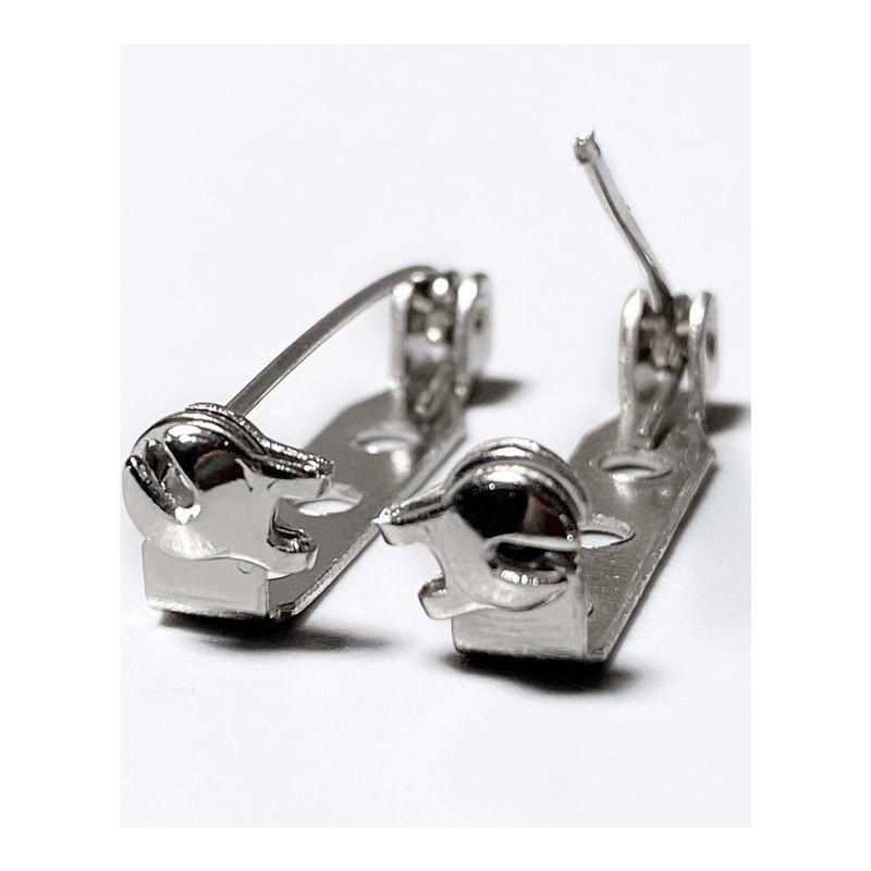 底托别针材料蝴蝶结安全带锁头保险针胸花底托发饰防扎手饰品手工