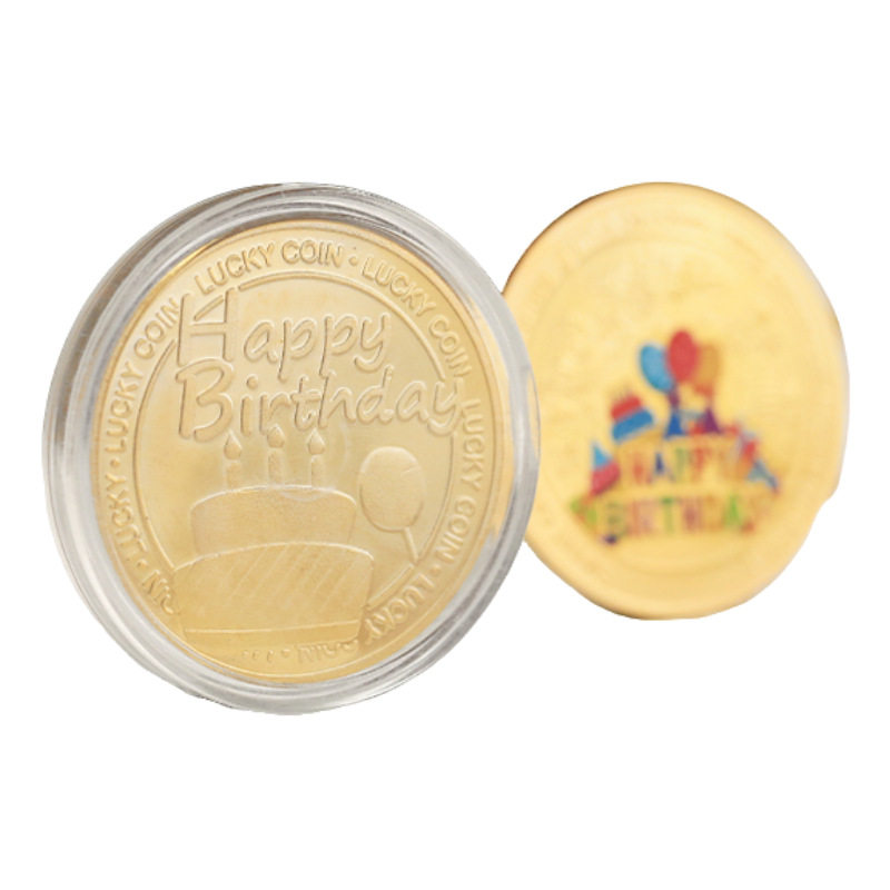 立体彩色生日快乐创意纪念币高级感气球意义硬币特别幸运收藏礼物,节庆用品/礼品,创意摆件,淘宝优惠券,粉丝福利购,淘宝优惠卷