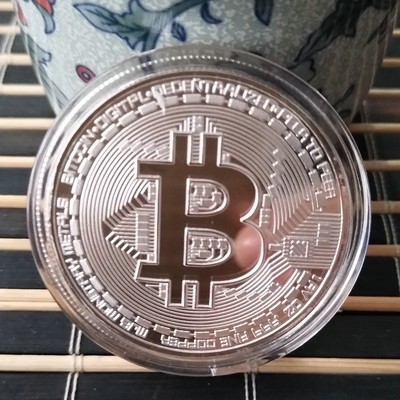 仿黄铜手工 Bitcoin 金币BTC美元 铜比特 纪念币硬币