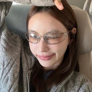 椭圆无框高级感凹造型大脸加宽遮颧骨太阳眼镜凹造型遮颧骨防蓝光