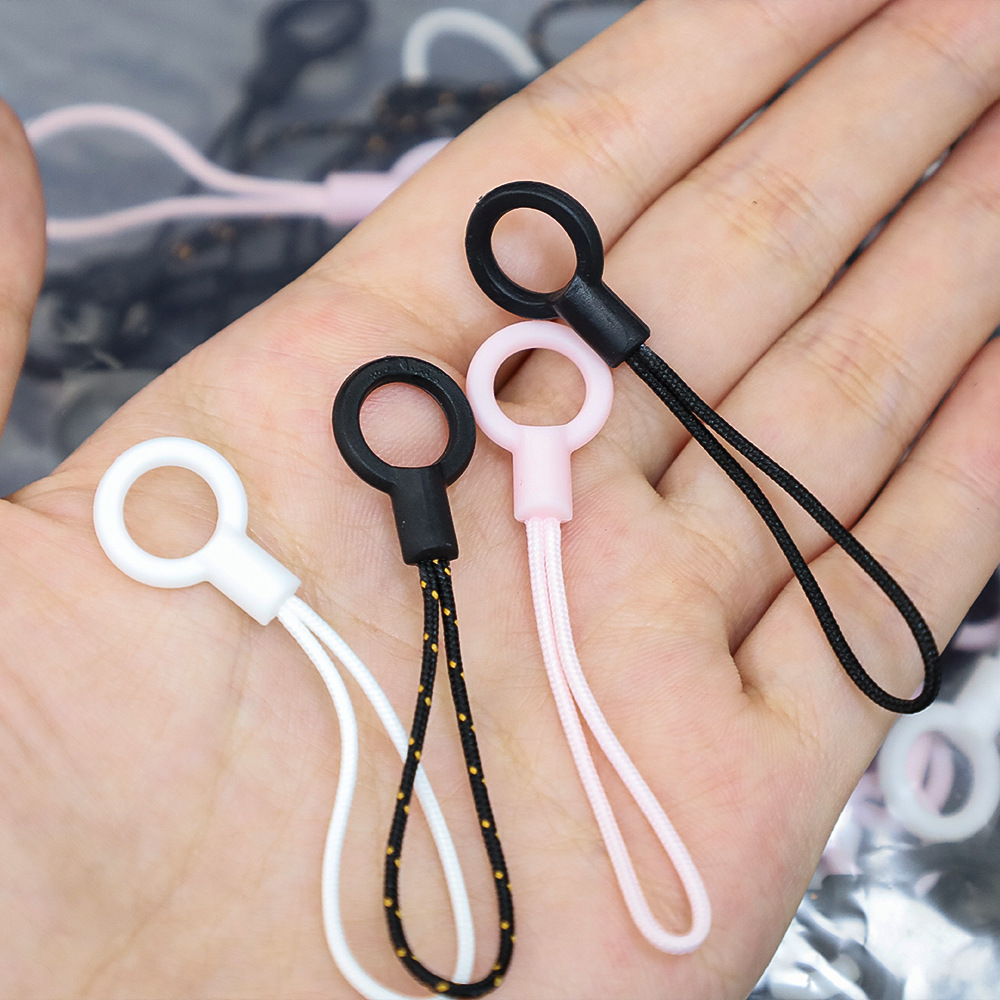 U盘diy硅胶手机挂绳白色手机壳吊绳挂链耳机小绳头饰品DIY