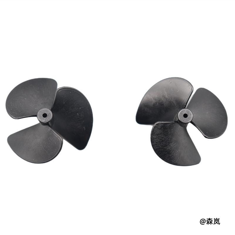 三叶船桨船用桨2mm科技模型螺旋桨玩具船尼龙电动DIY全浸桨图片