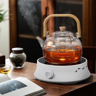 乐米思煮茶电陶炉不挑壶电茶炉静炉玻璃壶迷你烧水煮茶器音煮茶