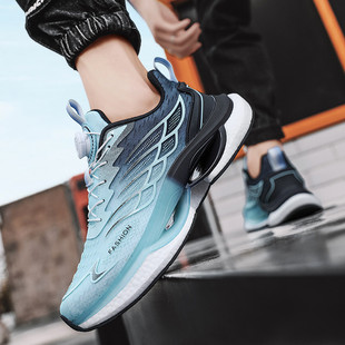 男鞋冬季加绒二棉鞋初中学生运动休闲跑步鞋轻便减震老爹鞋青少年