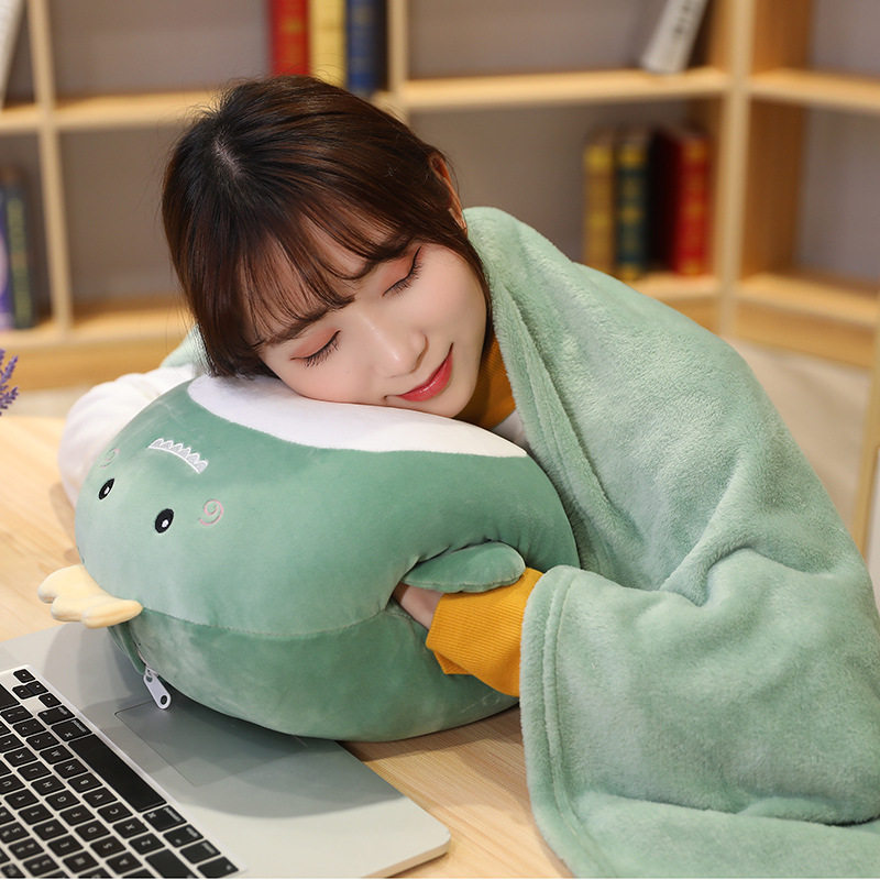 暖手抱枕被子两用腰靠插手冬季午睡小毯子二合一办公室枕头女,居家布艺,抱枕被,淘宝优惠券,粉丝福利购,淘宝优惠卷