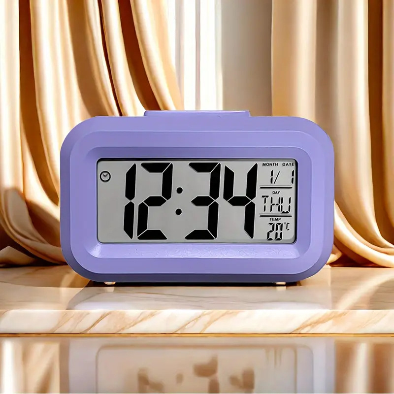 Mini Music Digital Alarm Clock Backlight Snooze Mute Calenda