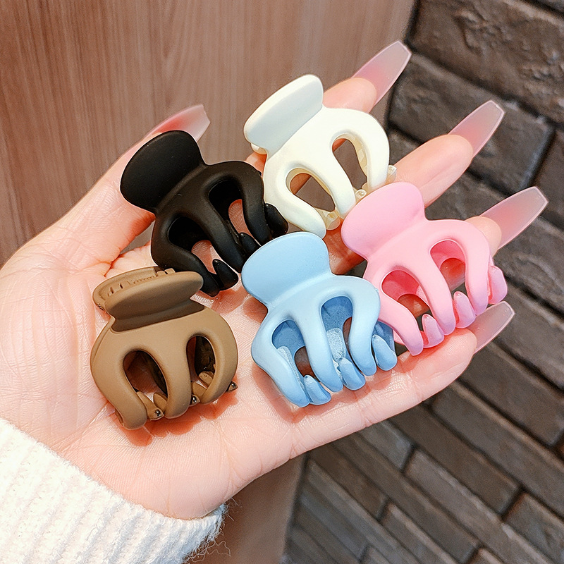 抓夹八字发量少小号高马尾爪夹防下垂发夹女后脑勺发卡防塌大夹子