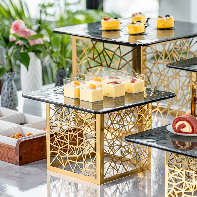 不锈钢点心架水果蛋糕托盘自助餐宴会食物展示架冷餐茶歇甜品摆台