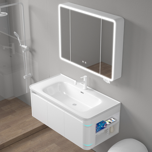 圆弧浴室柜组合侧边收纳柜