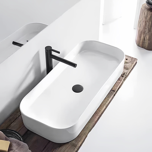 简约方形台上盆陶瓷洗手盆