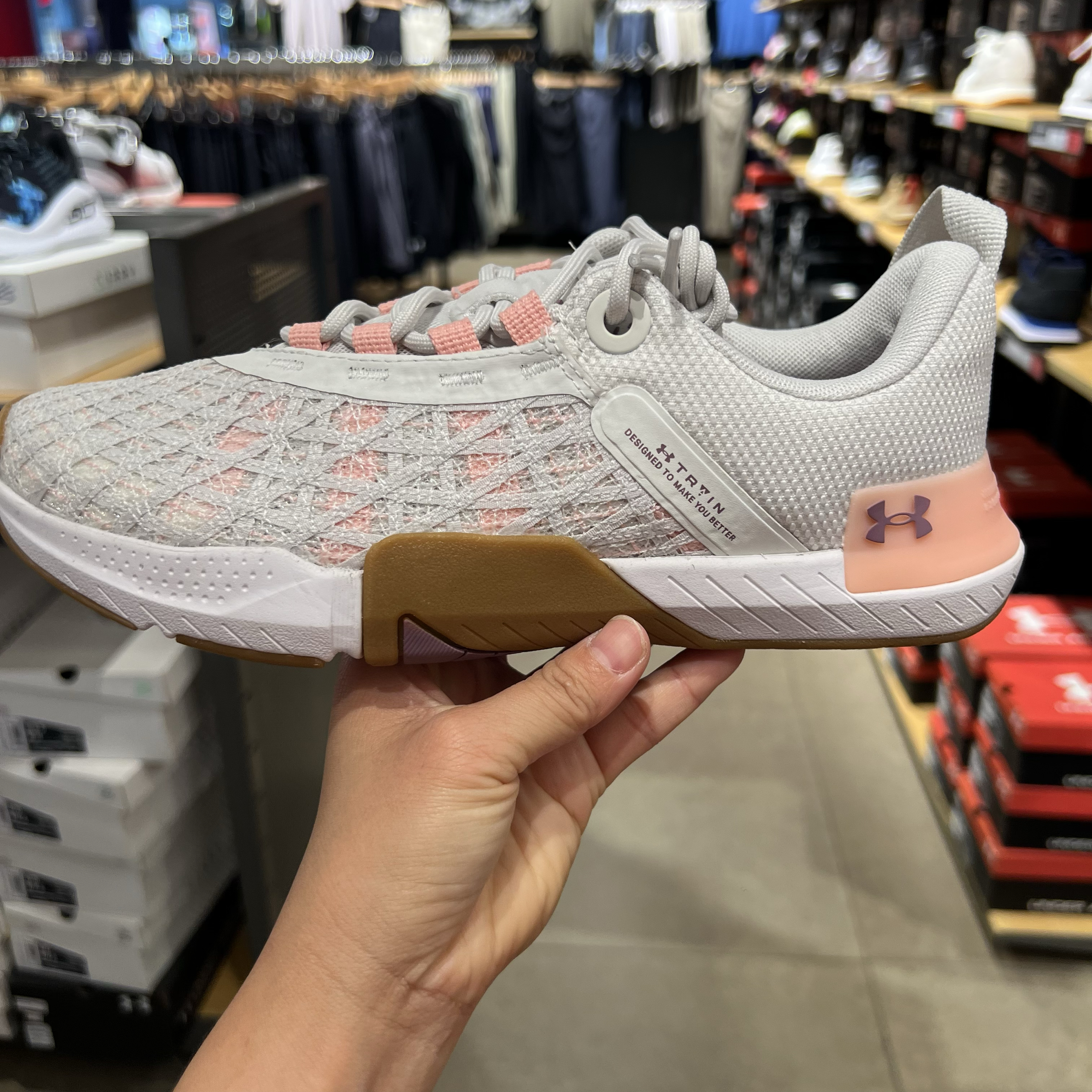 安德玛UA TriBase Reign 5女子健身运动训练鞋3026022