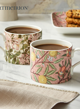 Portmeirion波特美林英国进口陶瓷马克杯欧式咖啡杯情侣对杯礼盒